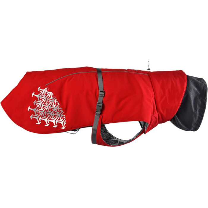 iEnergy™ Куртка для собак на зиму, тепла та легка, з відбиваючими елементами. Червона, середнього розміру