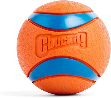 Chuckit! Ultra Ball набір іграшкових м'ячів для собак, міцна гумова іграшка з відром, високий відскок, плаваючий, сумісний з пусковим пристроєм, 8 шт.