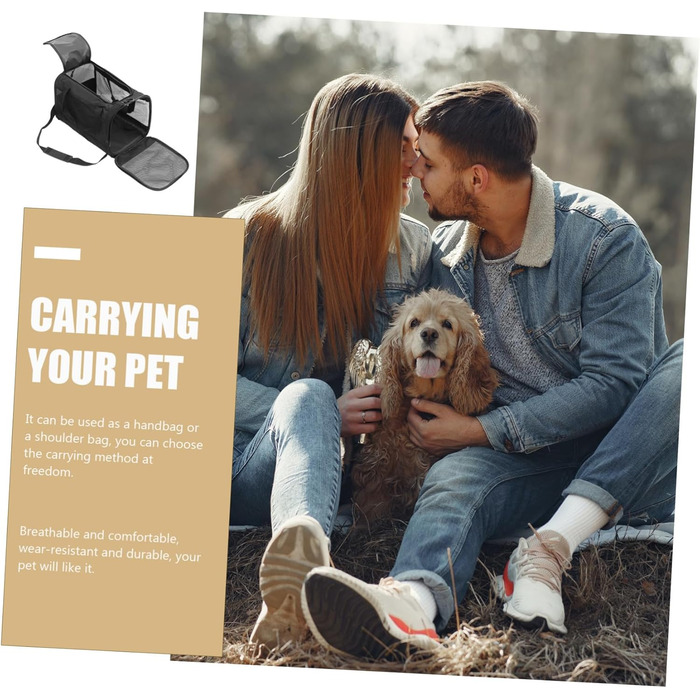 Транспортна переноска для котів та тварин iBasenice, складана, для подорожей, кемпінгу та прогулянок