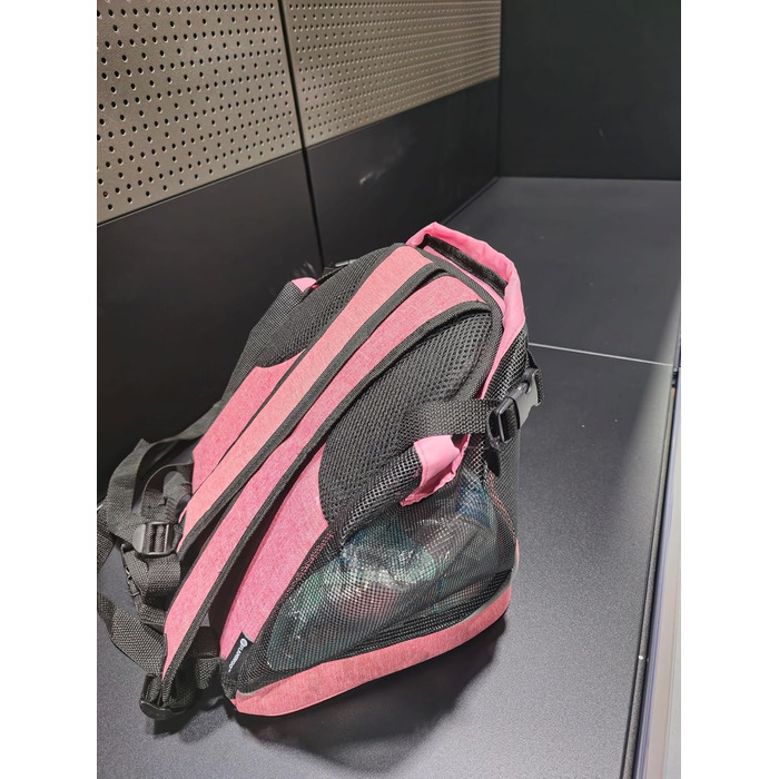 Сумка для собак Xanty на животі – рожева, 29x23x38 см – поліестер