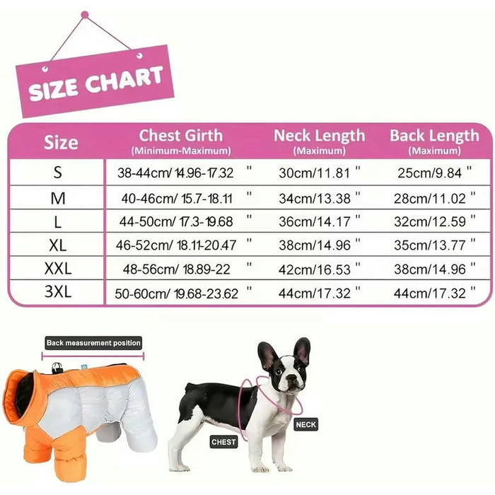 Тепла зимова куртка для собак, червона XXXL: ізольована, з високим коміром та світловідбиваючими елементами