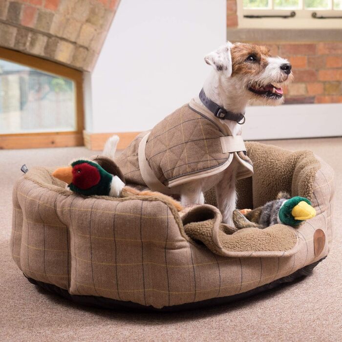 Теплий тедді-плащ для собак Petface, 45 см, бежевий