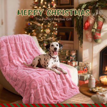 Плед для собак та котів Luciphia, 2 шт., рожевий, 145x102 см (57x40 дюймів), washable