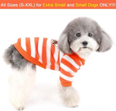 Теплий зимовий пуловер для собак ZUNEA, тепла флісова куртка для цуценят, стильний светр з принтом для чихуахуа, котів та інших собак, для дівчаток та хлопчиків, помаранчевий, розмір L