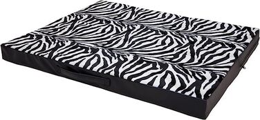 Килимок для собак CopcoPet Jumbo – З міцної штучної шкіри, миється, не слизький, легкий у догляді – для середніх собак, квартира, сад, переноска, кемпінг – надзвичайно товстий (110 x 80 x 8 см, зебра)