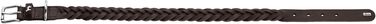 Нашийник HUNTER Solid Education Special S-M, темно-коричневий, натуральна шкіра, 50 см