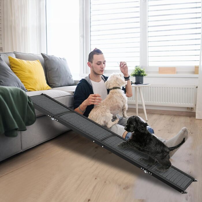 Рампа для собак у машину Hunderampe, складна, з килимком, до 110 кг, для авто, вантажівок, SUV