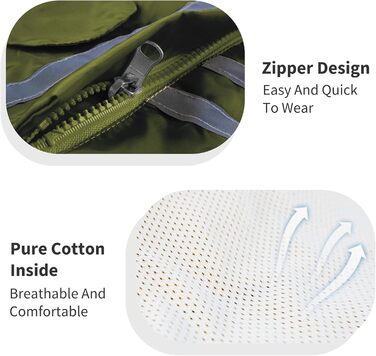 Дощовик для собак PETCUTE: водонепроникний, дихаючий, з капюшоном, XL, оливковий