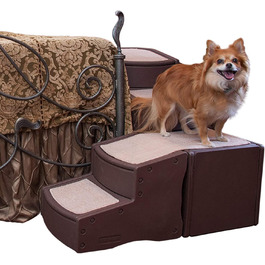 Сходи для домашніх тварин Pet Gear Easy Step, для котів і собак до 34 кг, зручні сходинки до ліжка