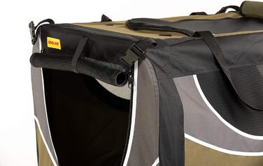 Транспортна переноска для собак та котів, 91х64х64 см, оливковий колір