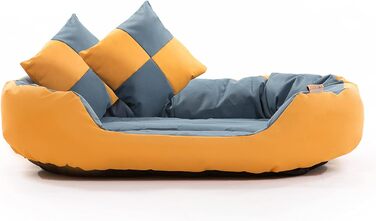 Килимок для собак та котів ESTEXO: м'яке ліжко-кошик з антиковзким покриттям, 65x50x20 см, бежевий