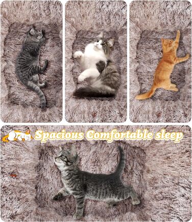 Туннель для котів Vuxava XXL сірий – іграшка та котяча печера з м'якою лежанкою, 100×82 см, 180 см, 2 входи, можна прати та розбирати