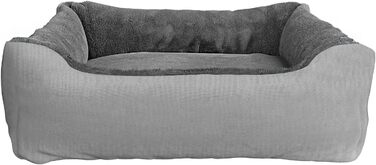 Лежанка для собак і котів Hundehütte Love, сірий, 44 x 34 x 15 см, підходить для всіх сезонів