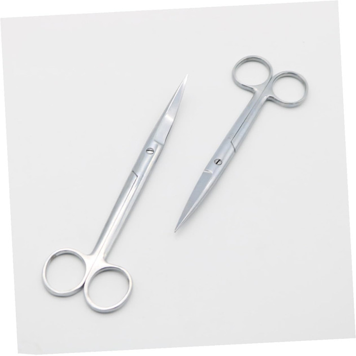 Професійні ножиці для грумінгу тварин VICASKY (2 шт.) з нержавіючої сталі, прямі та вигнуті кінчики, для салонів та дому
