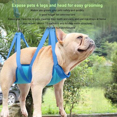 Гніздо-гамак для домашніх тварин Jxngery, блакитне, розмір L, дихаюче, запобігає натиранню