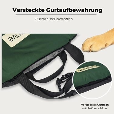 Килимок для собак у подорож – водовідштовхувальний, неслизький та пральний, 110х68 см. Килимок для собак на вулицю, у машину та в подорожі (Зелений)