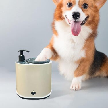 Pawclean Pro: Автоматичний очисник лап для собак та котів - 360° силіконова щітка, USB, білий/блакитний