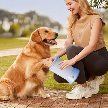 Автоматичний мийка лап для собак, електричний стаканчик для лап, автоматичний мийка лап для котів, блакитний
