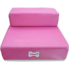 Східці для собак Левоберг - сходи для тварин для маленьких собак, котів, для ліжка (світло-рожевий)