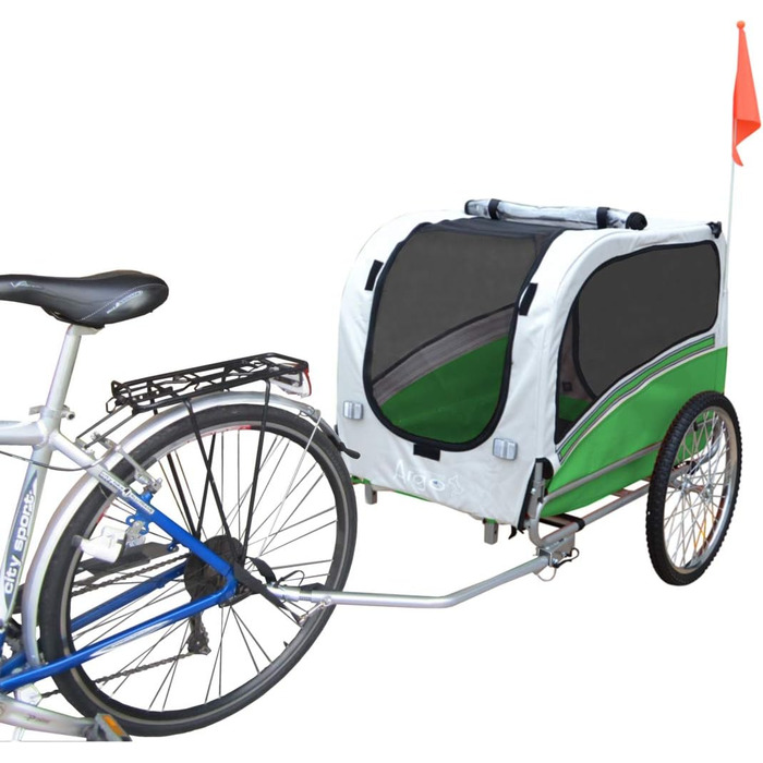 Причіп для собак Papilioshop Argo - великий, зелений (S-M-L)