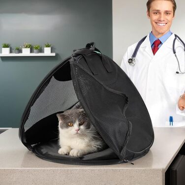 Транспортна сумка для кота | Сітчаста переноска для тварин - Легка дихаюча сумка для котів, кошенят та маленьких собак, для подорожей, активного відпочинку та перенесення