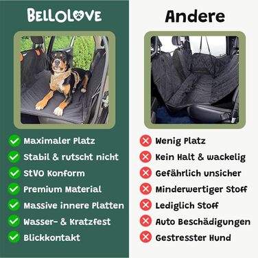 Автомобільний захист для заднього сидіння Bellolove Automatte - килимок для собак, 137x155 см, оранжевий