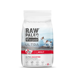 Сухий корм для собак малих порід Raw Paleo Ultra Mini Adult з яловичиною, 2 кг