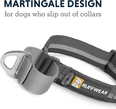 Нашийник для собак RUFFWEAR Web Reaction, гранітно-сірий, 43-51 см