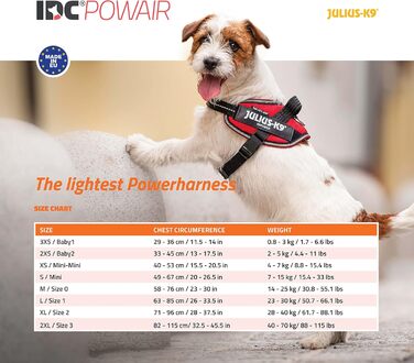 Шлея для собак Julius-K9 IDC Powair, розмір 2XL/3, синя