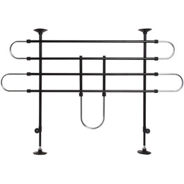 Захист для воріт Karlie Autoschutzgitter B: 90-140 см H: 65-110 см, чорно-сріблястий