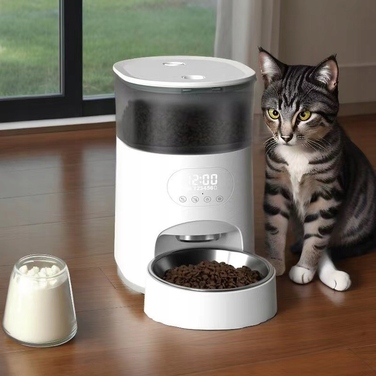 Автоматичний годувальник для тварин, пластиковий дозатор корму, 6 мл