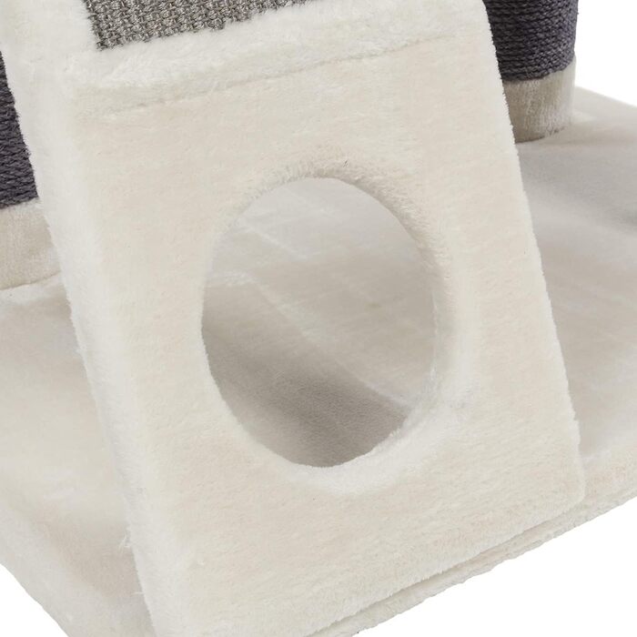 Котячий будиночок Kratzbaum Maine Coon 209 XXL - міцна кігтеточка для котів з товстими сизаловими стовпами (20 см), великий та стійкий, котячий будиночок, комплекс для лазіння, меблі для котів (бежевий)