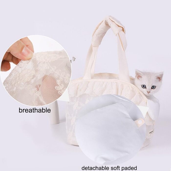 Сумка-переноска для собак маленьких порід до 5 кг, біла, S. Дихаючий рюкзак для собак, сумочка для транспортування