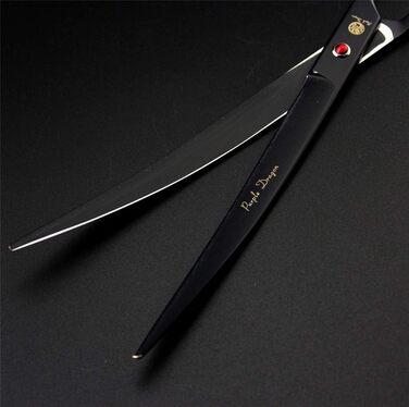 Професійна шерсть для собак Purple Dragon 9.1 дюйма з двома хвостами, для лівш та правш (чорний)