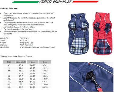 Перехідна куртка CHIARA Chester CHJ-Y1812RD-M: спортивна, червона, розмір M, водонепроникна