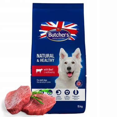 Сухий корм для собак Butcher's з яловичиною, 15 кг