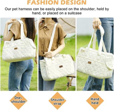 Транспортна сумка для собак та котів до 5 кг – переноска для маленьких тварин, складна, дихаюча, з ременем безпеки, ідеальна для прогулянок, подорожей та авто (35x25x15,5 см)