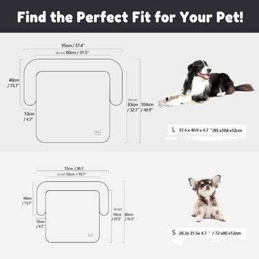 Водонепроникне лежанка для собак та котів Allisandro, велика, світло-коричнева, знімний чохол, захист від небажаних предметів