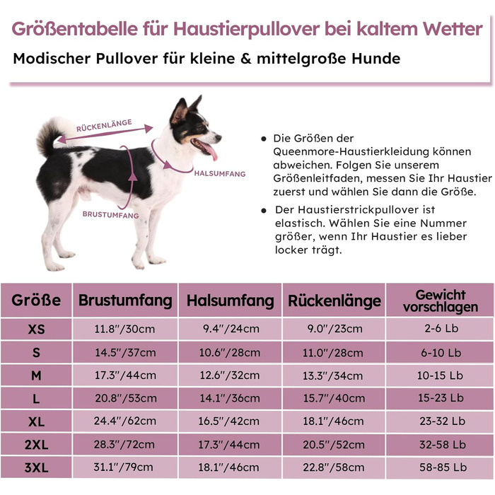 Світер для собак Queenore: теплий, стильний, з в'язаним візерунком для дрібних порід (такса, французький бульдог, чихуахуа, коргі, коти). Розмір S, колір слива.