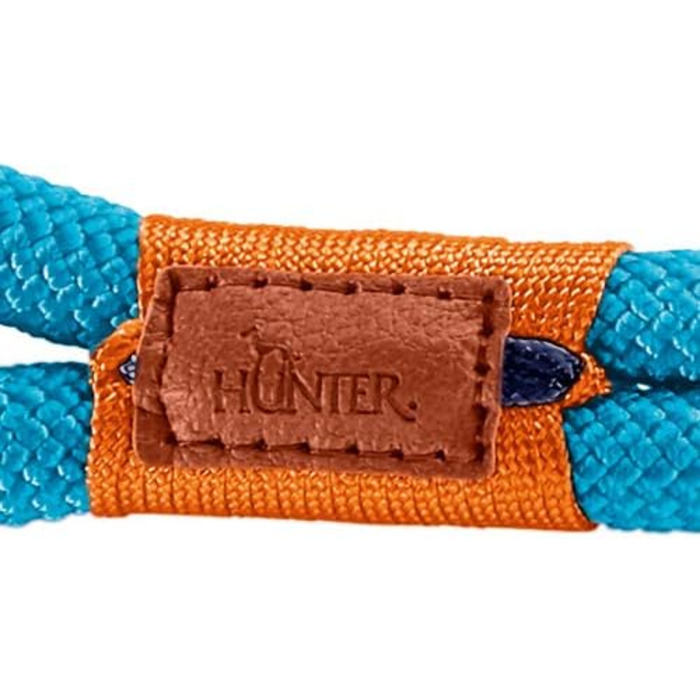 Нашийник для собак HUNTER OSS, мотузковий, з карабіном, морський стиль, L-XL (петроль)