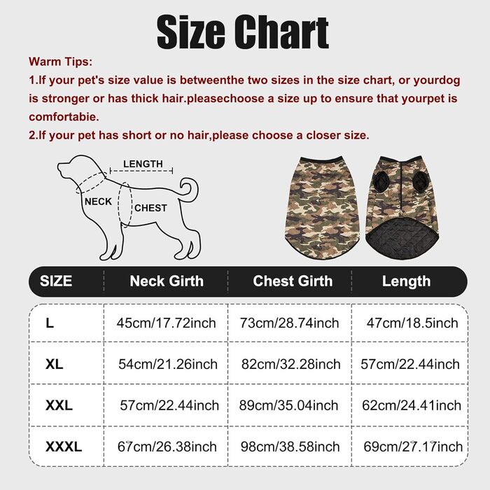 Водонепроникний теплий зимовий камуфляжний теплий куртка для собак з блискавкою. Зелений зимовий теплий камуфляжний теплий куртка для середніх собак.