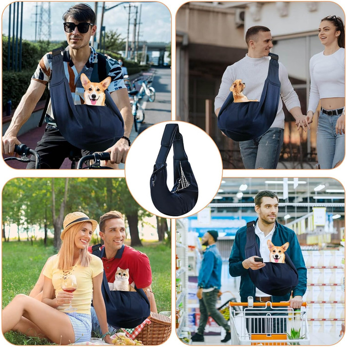 Сумка-переноска для собак на плечі, до 7,5 кг, для прогулянок, подорожей, транспортування
