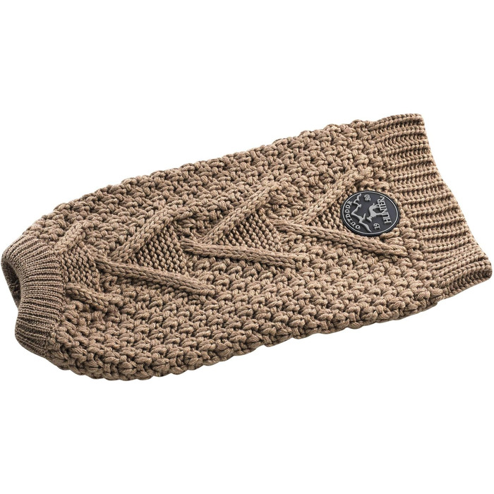 Теплий пуловер для собак HUNTER Malmö, бежевий, в'язаний, розмір 35