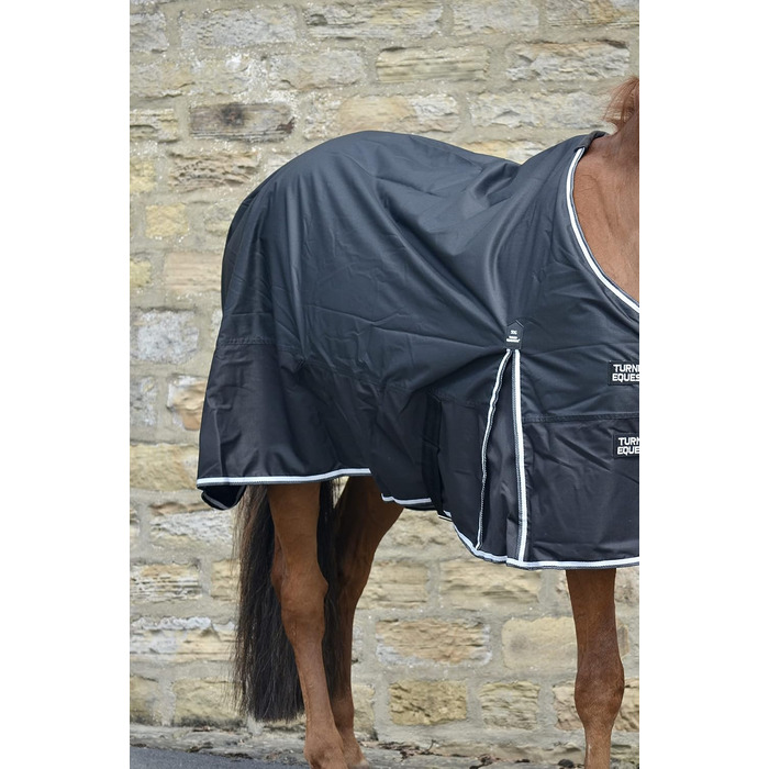 Turner Equestrian Pferdedecke Ripstop, легка, водонепроникна, 50 г, чорна