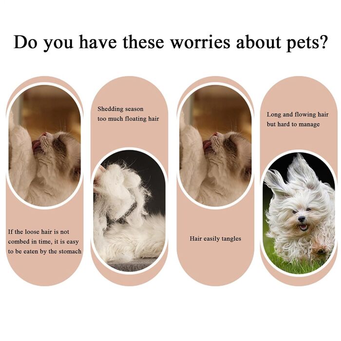 Бурштянна щітка для вичісування підшерстка собак та котів, проти випадання шерсті. Догляд за довгошерстими тваринами вдома, на вулиці та під час купання
