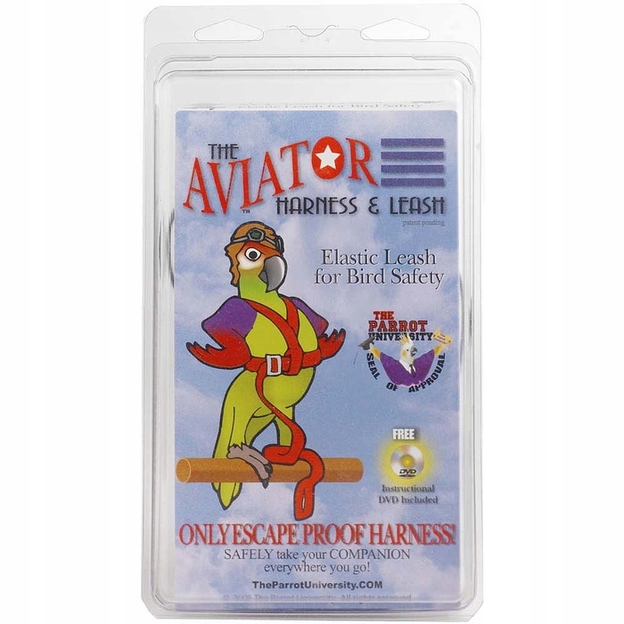 Шлейка для папуг Aviator XS, синя