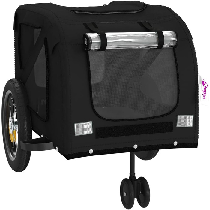 Причіп для тварин (122x52x53 см, Чорний) - Причіп для собак, котів та інших тварин