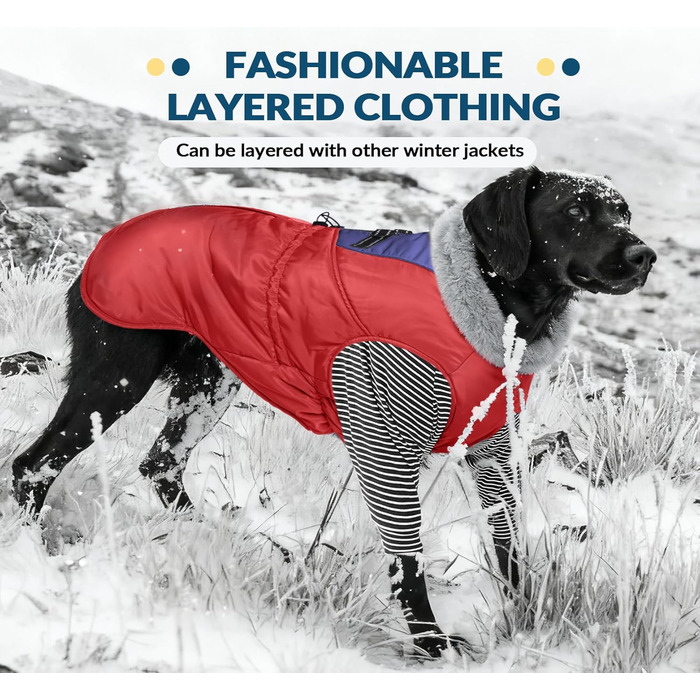 Пуловер для собак середнього та великого розміру Rozkitch, смугастий світшот для домашніх тварин, осінь, зима, весна, Американський стаффордширський терьєр, Сибірський хаскі, Візла, Коргі, чорно-білий L (Обхват грудей: 61-66 см, Довжина спини: 51-53 см)