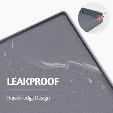 Килимок для котячого туалету Kalolary – великий, силіконовий, вологостійкий (130 x 65 см)