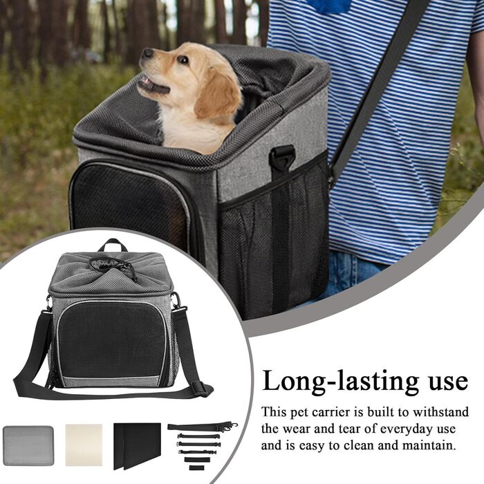 Велосипедний кошик для собак - дихаючий кошик для тварин | Легкий переноска, проста установка для подорожей, кемпінгу, щоденного використання